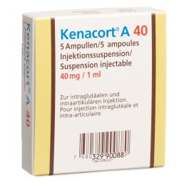 KENACORT A 40 susp inj 40 mg/ml 5 amp 1 ml