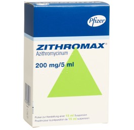 ZITHROMAX pdr 200 mg/5ml pour susp fl 15 ml