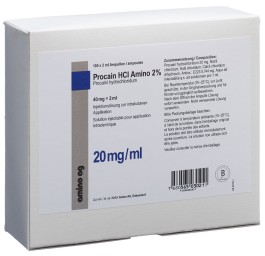 PROCAINE HCL Amino 40 mg/2ml 100 amp 2 ml