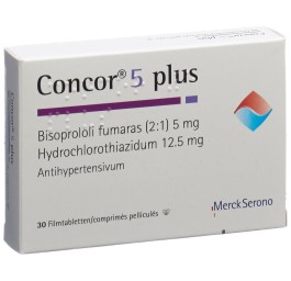 CONCOR 5 plus cpr pell 5/12.5 mg 30 pce