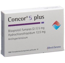 CONCOR 5 plus cpr pell 5/12.5 mg 100 pce