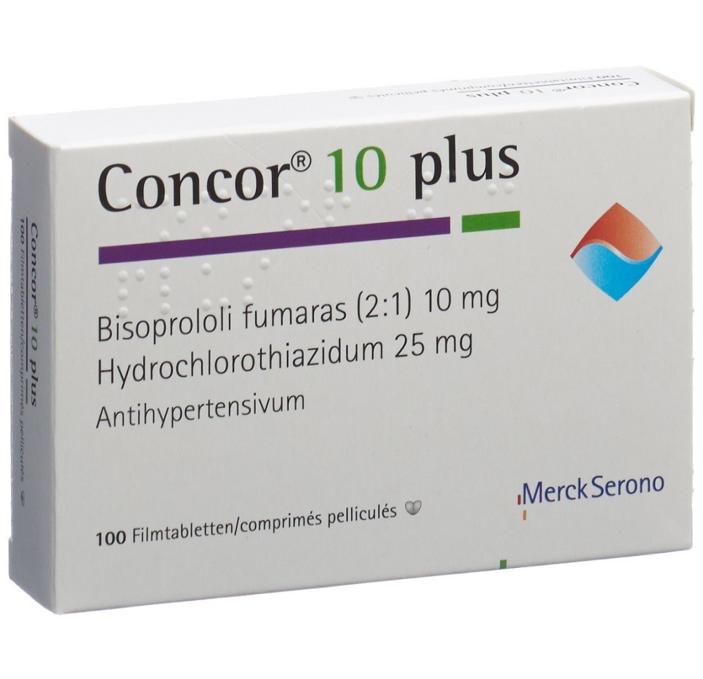 CONCOR 10 plus cpr pell 10/25 mg 100 pce