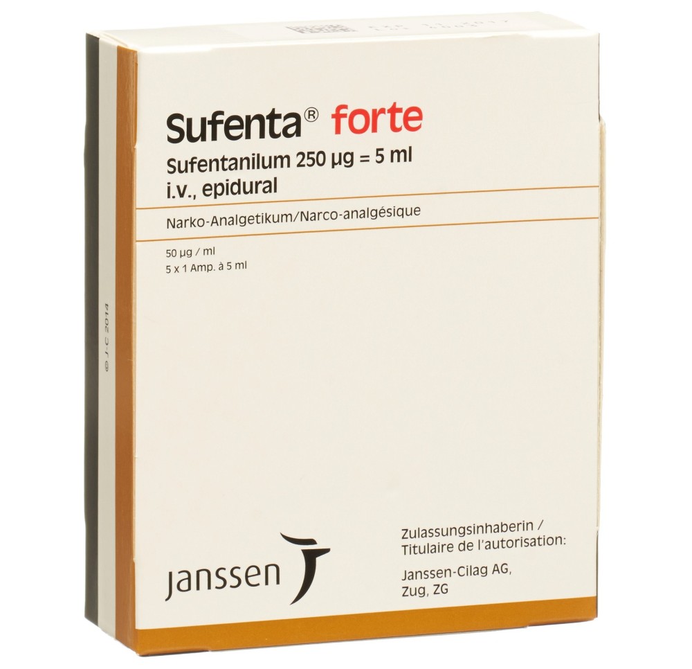 SUFENTA forte sol inj 250 mcg/5ml 5 amp 5 ml SUFENTA forte sol inj 250 mcg/5ml 5 amp 5 ml