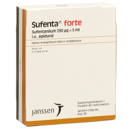 SUFENTA forte sol inj 250 mcg/5ml 5 amp 5 ml