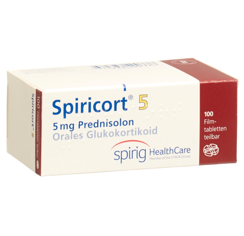 SPIRICORT cpr pell 5 mg 100 pce SPIRICORT cpr pell 5 mg 100 pce