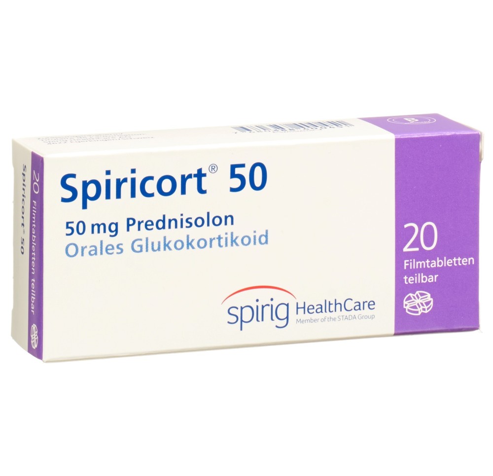 SPIRICORT cpr pell 50 mg 20 pce SPIRICORT cpr pell 50 mg 20 pce