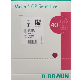 VASCO OP SENSITIVE gant Gr7.0 stérile lat 40 paire