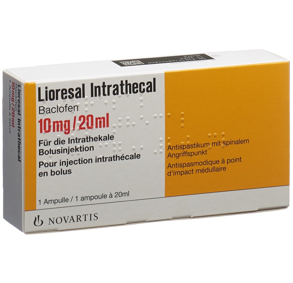 LIORESAL intrathécal sol inj 10 mg/20ml amp LIORESAL intrathécal sol inj 10 mg/20ml amp