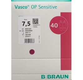 VASCO OP SENSITIVE gant Gr7.5 stéril lat 40 paire