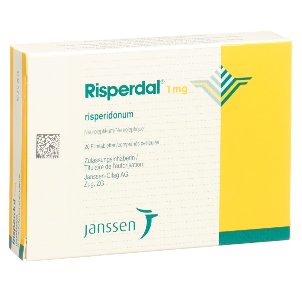 RISPERDAL cpr pell 1 mg 20 pce RISPERDAL cpr pell 1 mg 20 pce