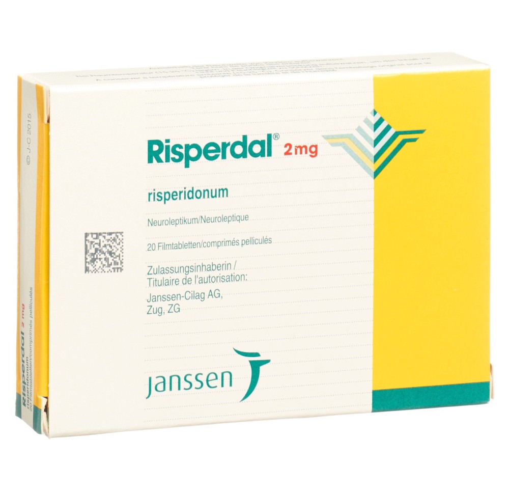 RISPERDAL cpr pell 2 mg 20 pce RISPERDAL cpr pell 2 mg 20 pce