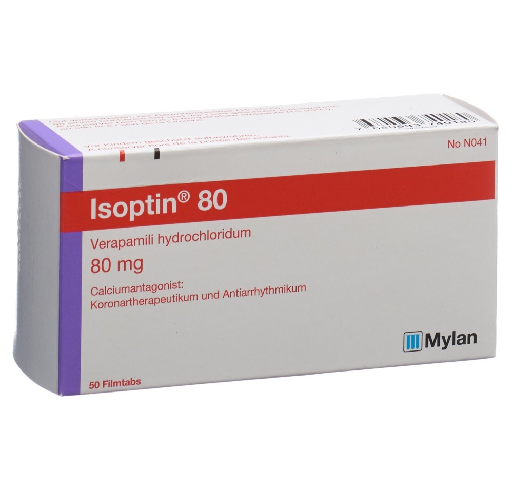 ISOPTIN cpr pell 80 mg 50 pce ISOPTIN cpr pell 80 mg 50 pce
