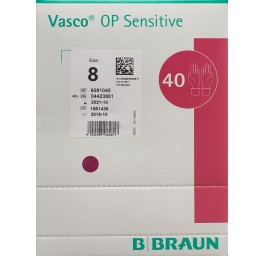 VASCO OP SENSITIVE gant Gr8.0 stérile lat 40 paire