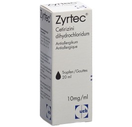 ZYRTEC gouttes 10 mg/ml fl 20 ml