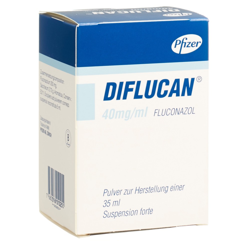 DIFLUCAN pdr 40 mg/ml p susp fl 35 ml DIFLUCAN pdr 40 mg/ml p susp fl 35 ml