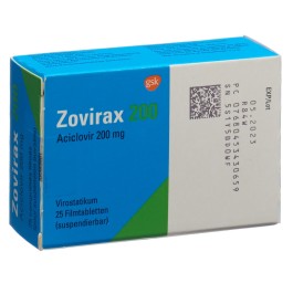 ZOVIRAX cpr pell 200 mg 25 pce