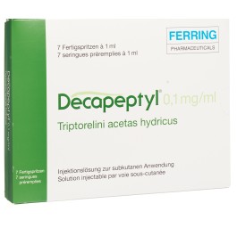 DECAPEPTYL sol inj 0.1 mg/ml ser pré 7 pce