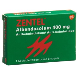 ZENTEL cpr croquer 400 mg