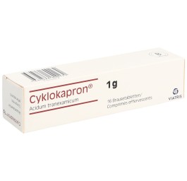 CYKLOKAPRON cpr eff 1 g bte 16 pce