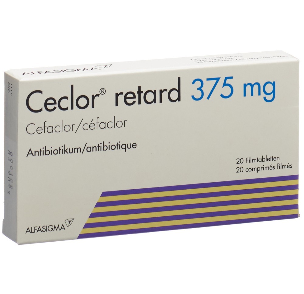 CECLOR retard cpr pell ret 375 mg 20 pce CECLOR retard cpr pell ret 375 mg 20 pce