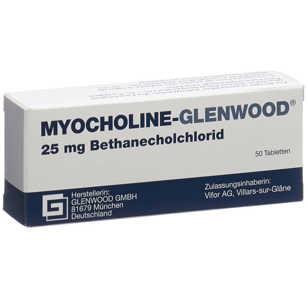 MYOCHOLINE Glenwood cpr 25 mg 50 pce MYOCHOLINE Glenwood cpr 25 mg 50 pce