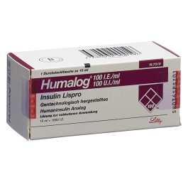 HUMALOG sol inj 100 UI/ml flac 10 ml