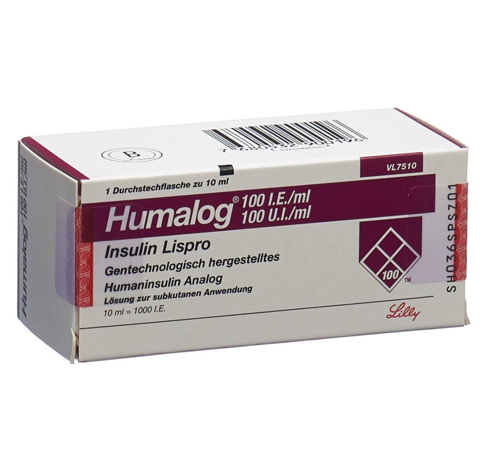 HUMALOG sol inj 100 UI/ml flac 10 ml HUMALOG sol inj 100 UI/ml flac 10 ml