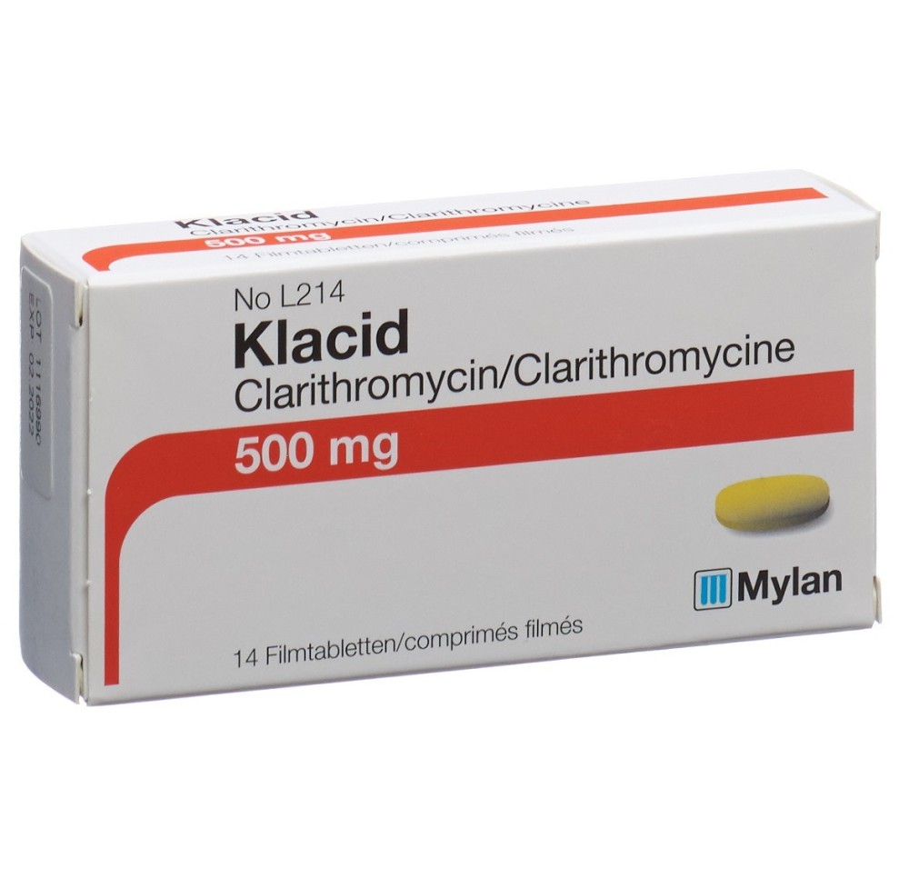 KLACID cpr pell 500 mg 14 pce KLACID cpr pell 500 mg 14 pce