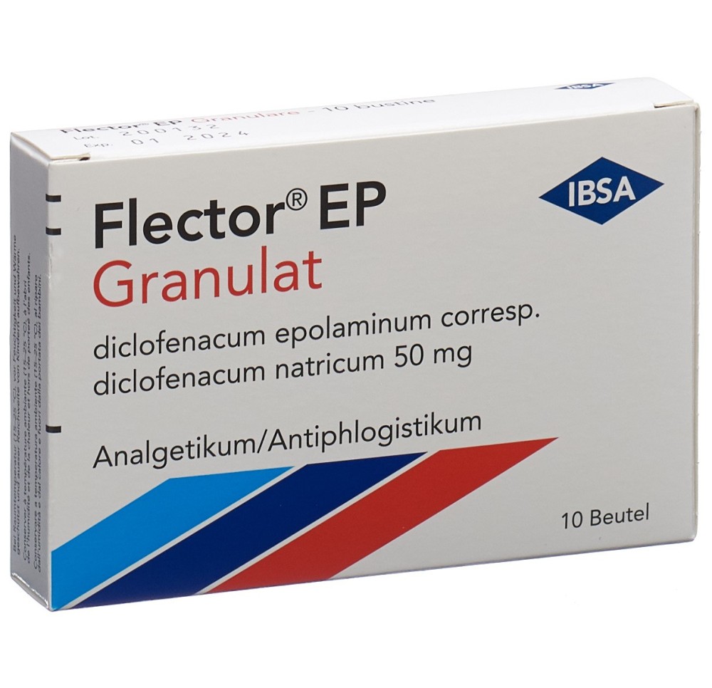 FLECTOR EP gran 50 mg sach 10 pce FLECTOR EP gran 50 mg sach 10 pce