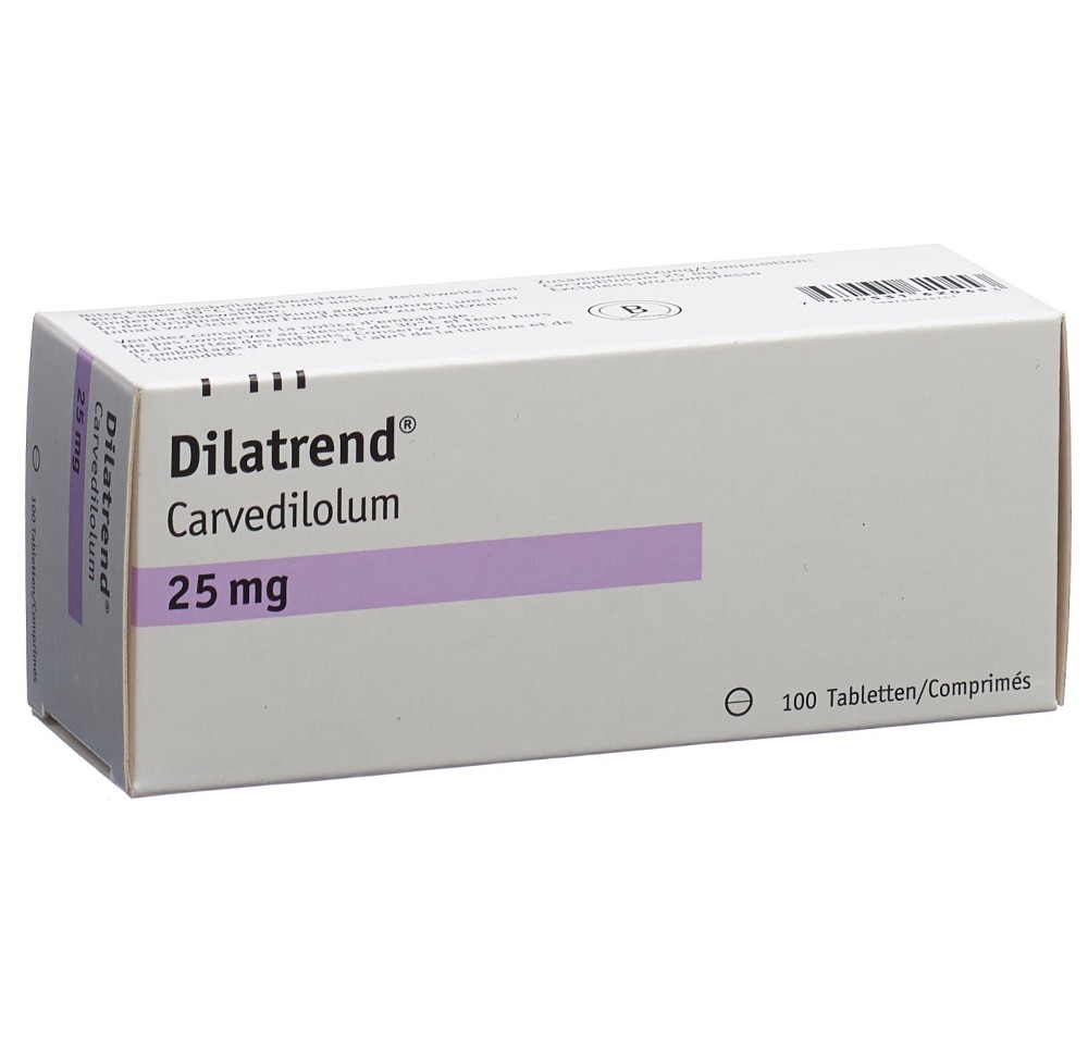 DILATREND cpr 25 mg 100 pce DILATREND cpr 25 mg 100 pce