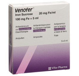 VENOFER sol inj 100 mg/5ml 5 amp 5 ml