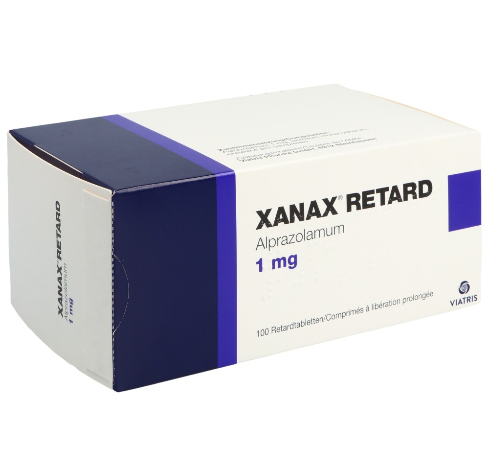 XANAX retard cpr ret 1 mg 100 pce XANAX retard cpr ret 1 mg 100 pce