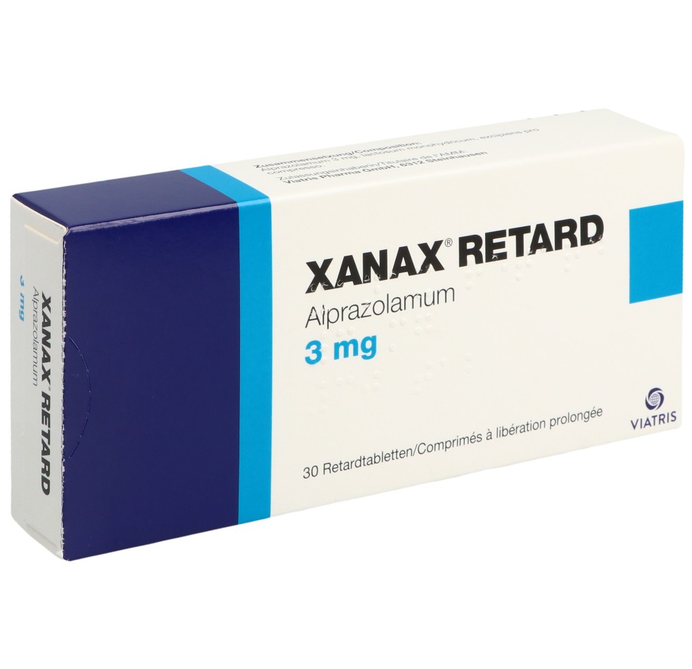 XANAX retard cpr ret 3 mg 30 pce XANAX retard cpr ret 3 mg 30 pce