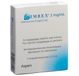 NIMBEX sol inj 5 mg/2.5ml 5 amp 2.5 ml