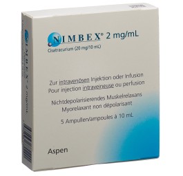 NIMBEX sol inj 20 mg/10ml 5 amp 10 ml