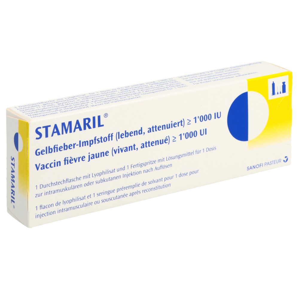 STAMARIL vaccin subst sèche c solv flac STAMARIL vaccin subst sèche c solv flac
