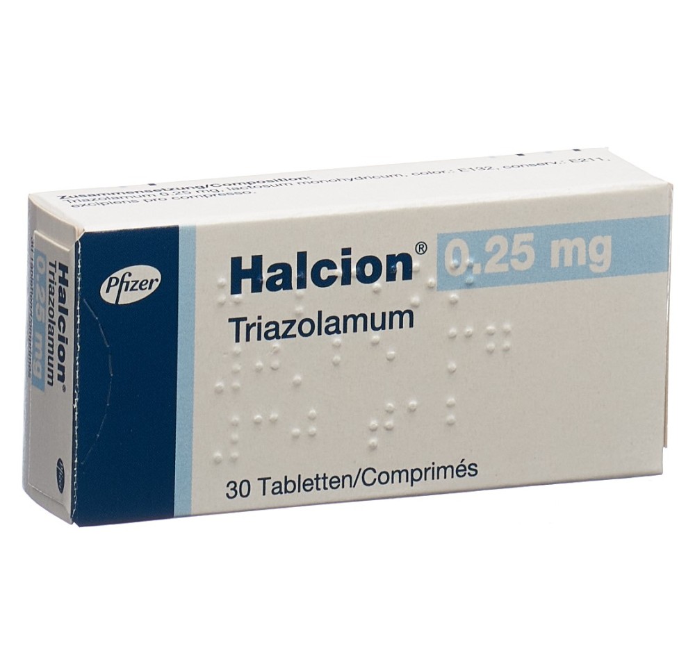 HALCION cpr 0.25 mg 30 pce HALCION cpr 0.25 mg 30 pce
