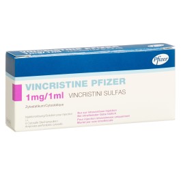 VINCRISTINE Pfizer 1 mg/ml 5 flac 1 ml