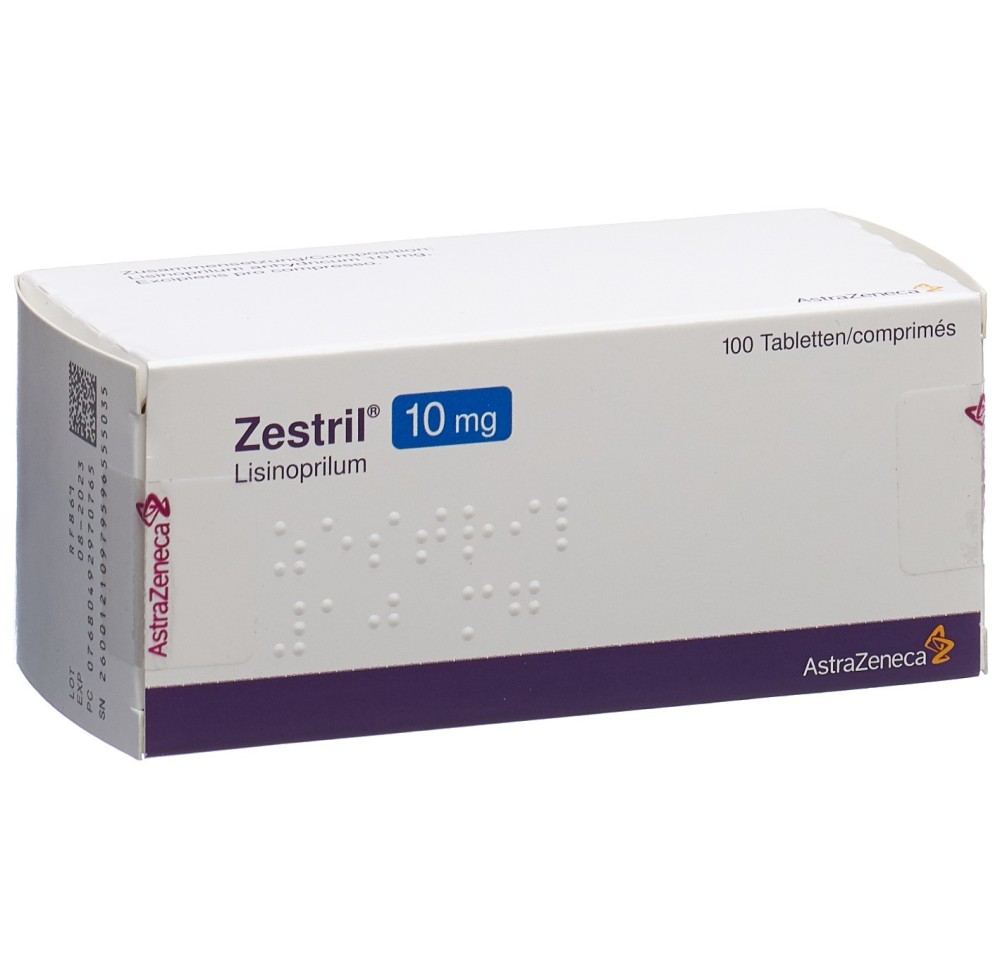 ZESTRIL cpr 10 mg 100 pce ZESTRIL cpr 10 mg 100 pce