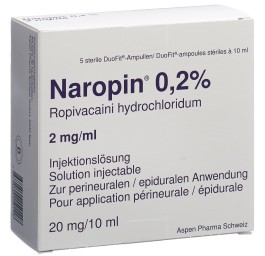 NAROPIN sol inj 20 mg/10ml amp duofit 5 pce