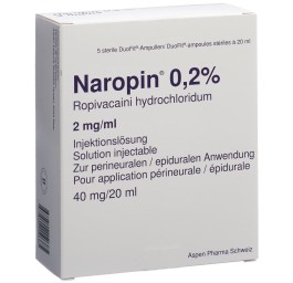 NAROPIN sol inj 40 mg/20ml amp duofit 5 pce