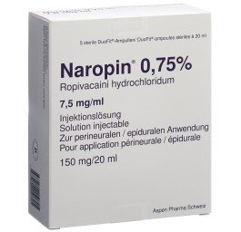 NAROPIN sol inj 150 mg/20ml amp duofit 5 pce