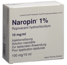 NAROPIN sol inj 100 mg/10ml amp duofit 5 pce