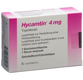 HYCAMTIN subst sèche 4 mg flac