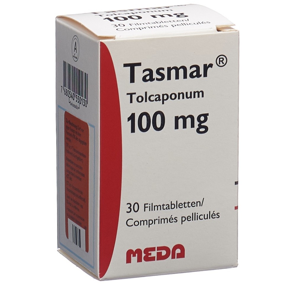 TASMAR cpr pell 100 mg fl 30 pce TASMAR cpr pell 100 mg fl 30 pce