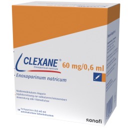 CLEXANE sol inj 60 mg/0.6ml 10 ser pré 0.6 ml