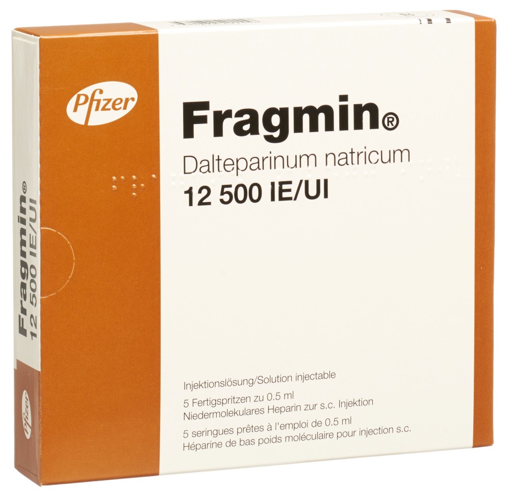 FRAGMIN sol inj 12500 UI/0.5ml 5 ser pré 0.5 ml FRAGMIN sol inj 12500 UI/0.5ml 5 ser pré 0.5 ml