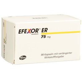 EFEXOR ER caps 75 mg 98 pce