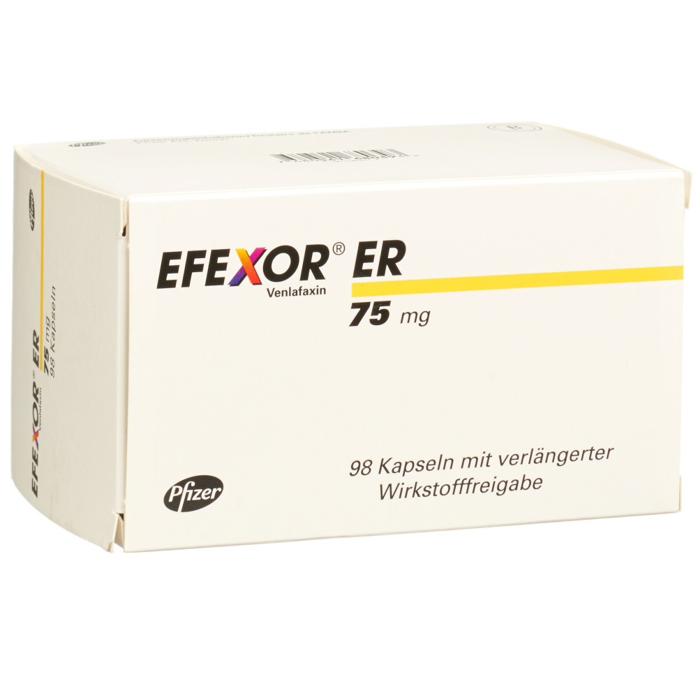 EFEXOR ER caps 75 mg 98 pce EFEXOR ER caps 75 mg 98 pce