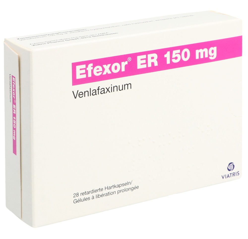 EFEXOR ER caps 150 mg 28 pce EFEXOR ER caps 150 mg 28 pce